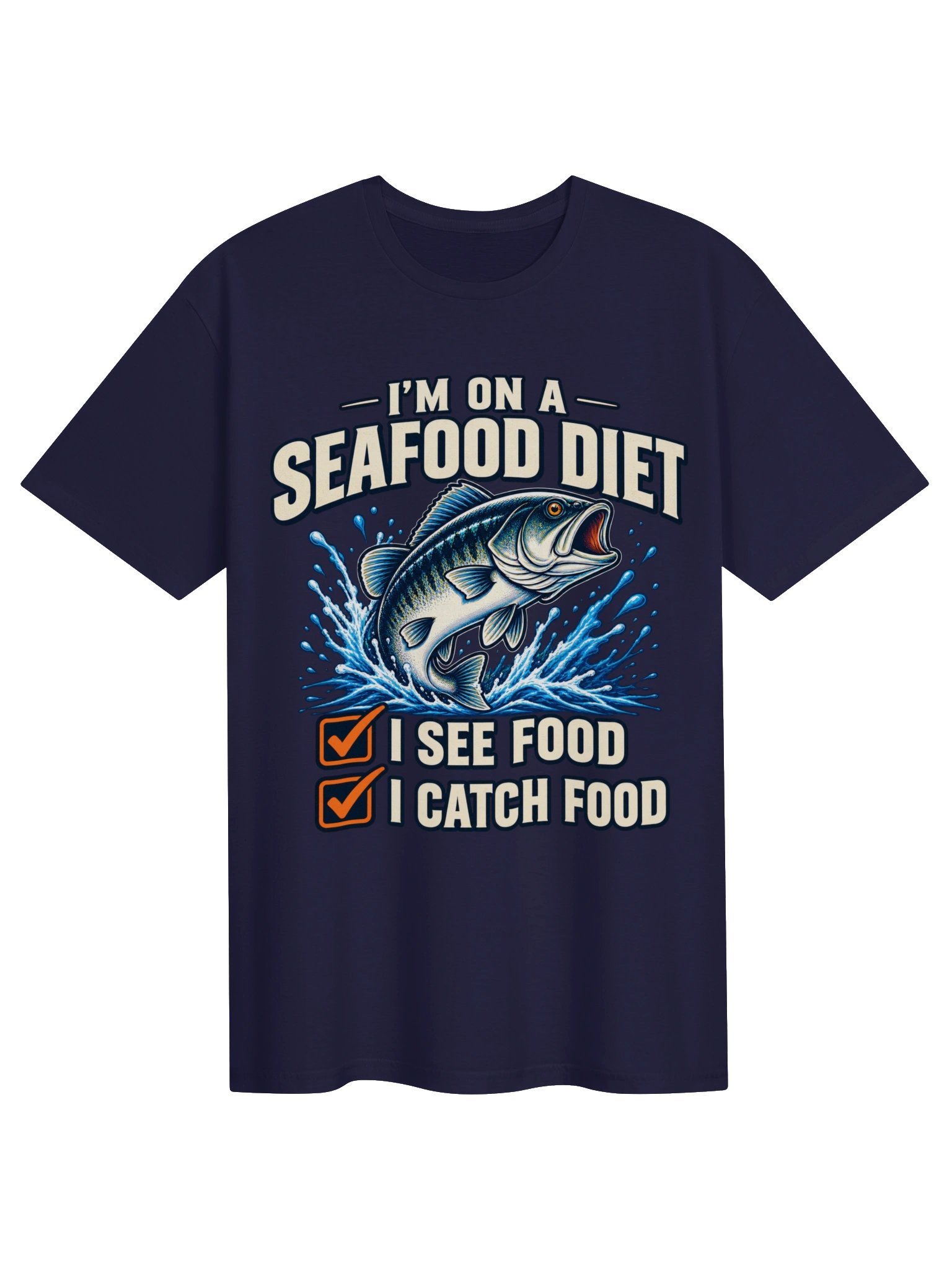 I’M ON A SEAFOOD DIET T-shirt product image (1)