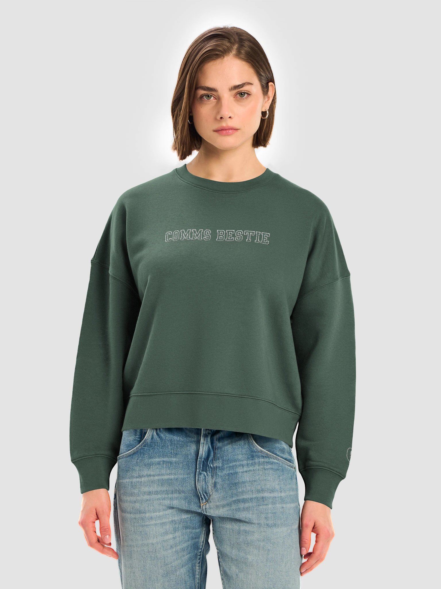 Women's Embroidered Comms Bestie Sweatshirt product image (7)