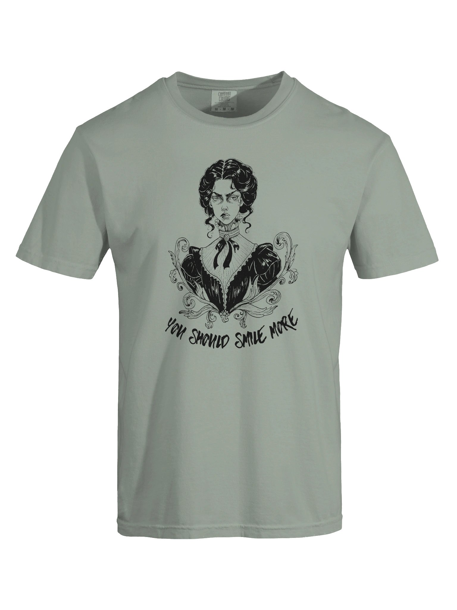 "SMILE MORE" Comfort Color T-Shirt (Design #3) product image (3)