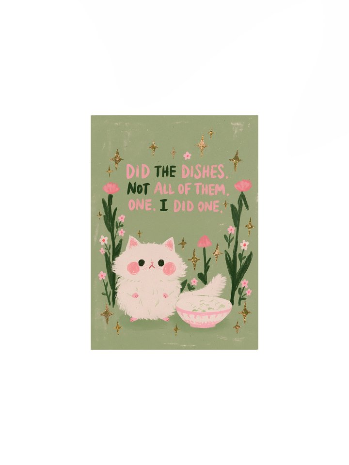 Did One Dish Cat Poster product image (3)