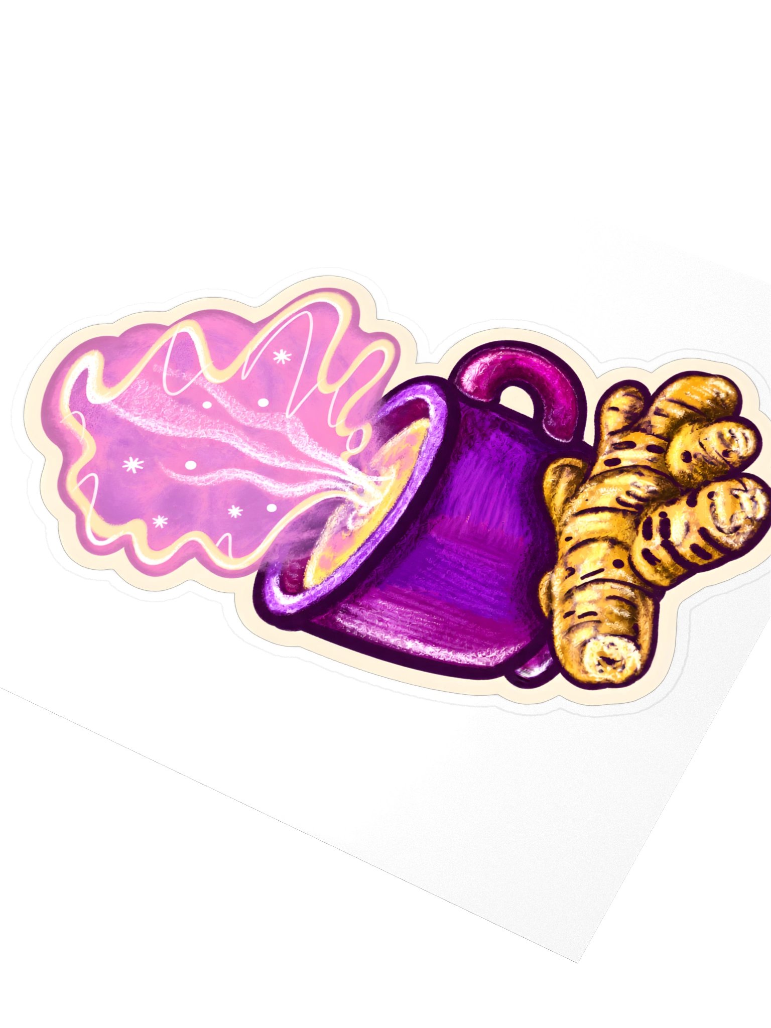 The Ginger Tea, Cosy Tea Mug Sticker (3 inch vinyl) product image (3)