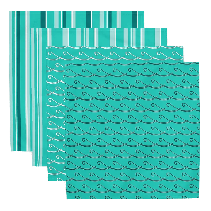 Set of Party Time! Stripes and Waves Cloth Napkins product image (1)