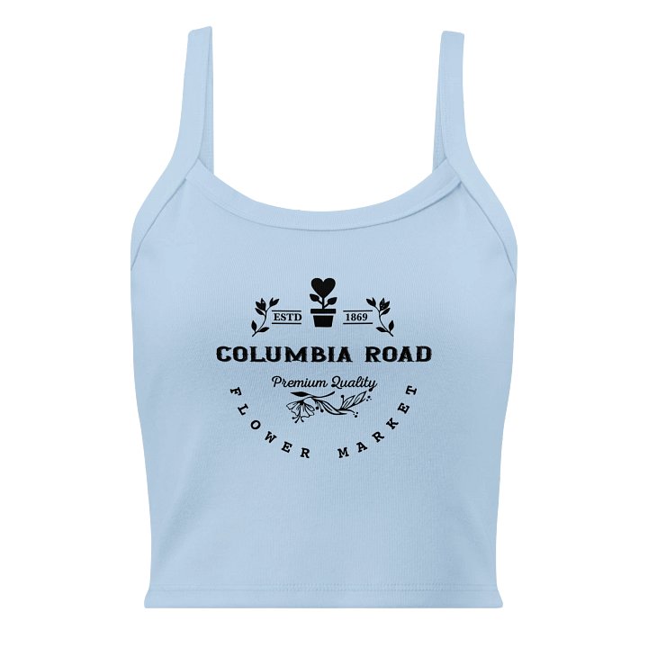Columbia Road Market Women's Ribbed Tank Top (Blue) product image (1)