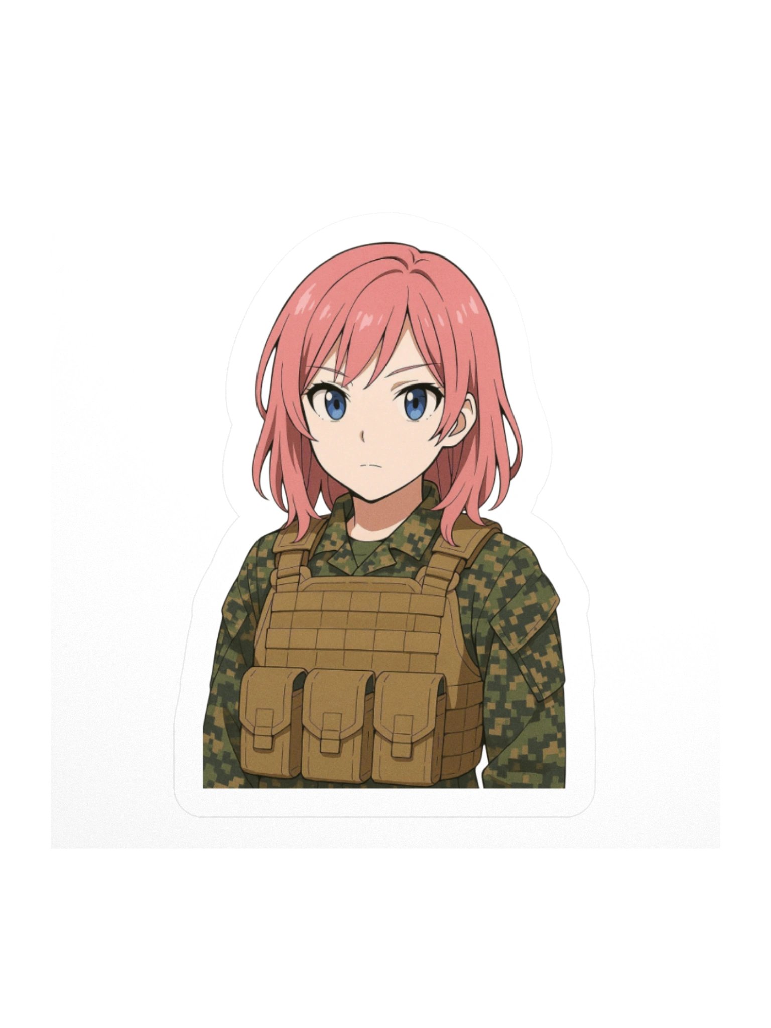 Kawaii Warfighter Sticker product image (1)