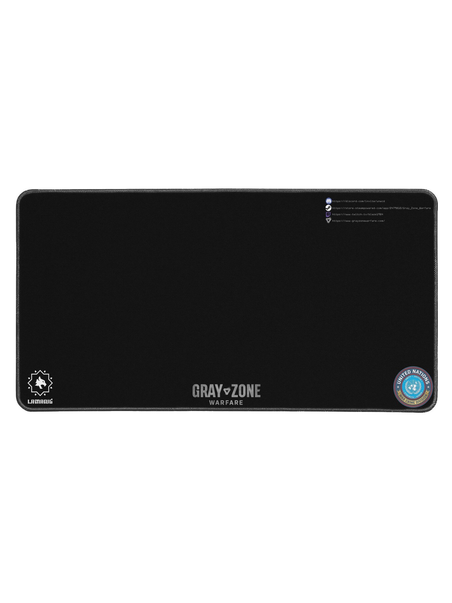 UNWCD/LRI Black Desk Mat - Smoke GZW product image (1)