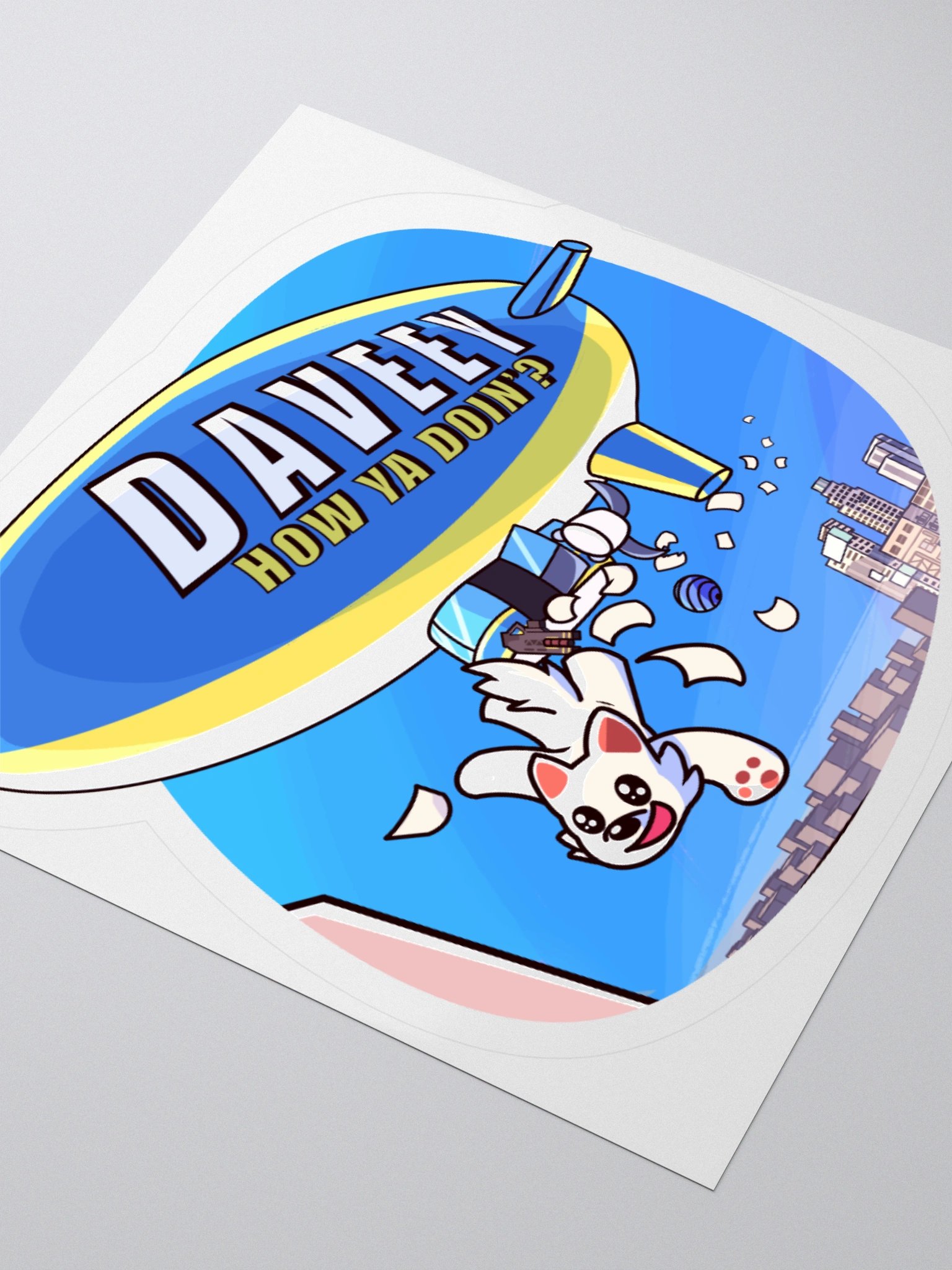 Blimp Strat Sticker product image (5)