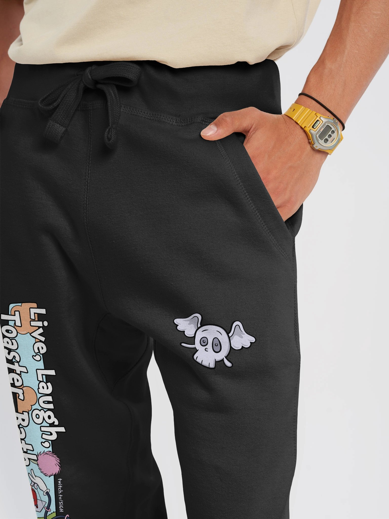 Live Laugh Toaster Bath Joggers product image (4)