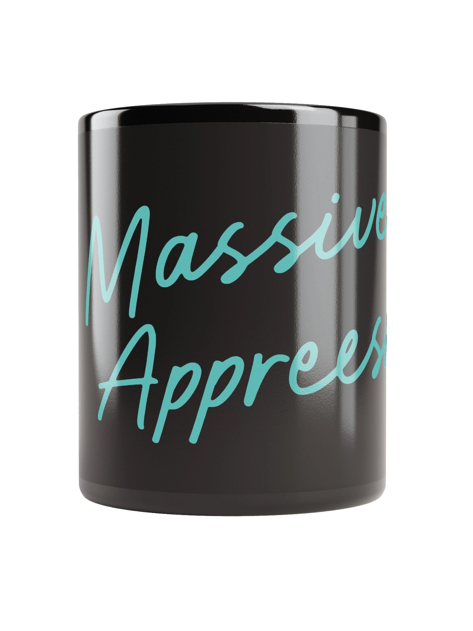 Massive Appreesh Signature Black Teal Mug product image (1)