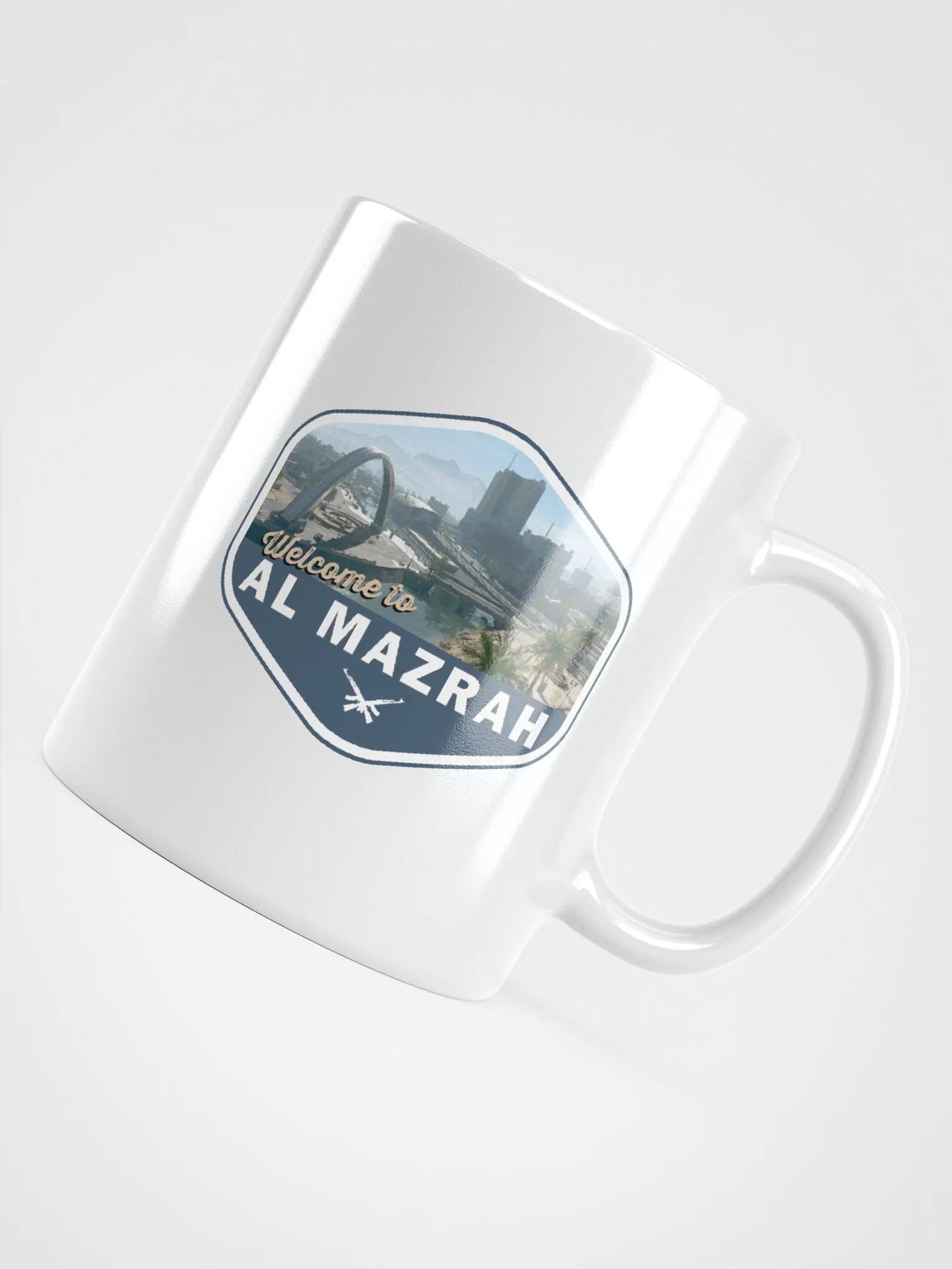 Welcome to Al Mazrah Mug, White product image (4)