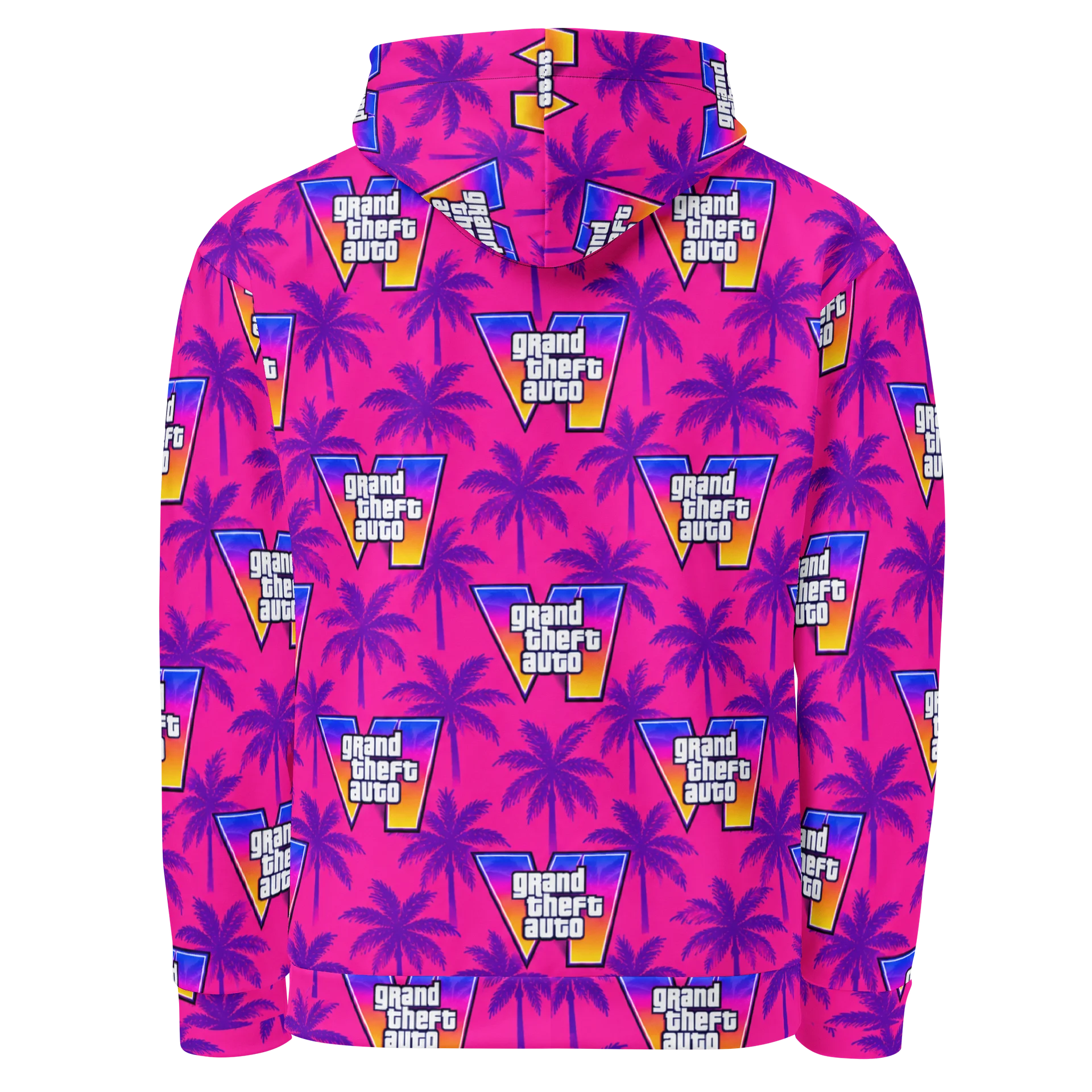 GTA VI Logo All-Over Print Hoodie - Fan Design product image (5)