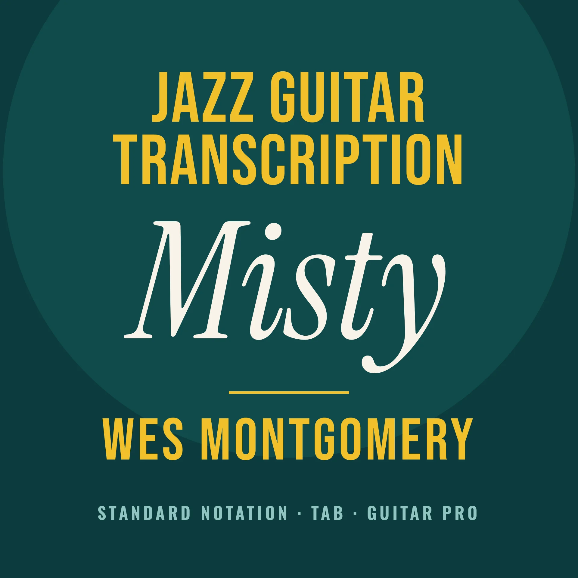 [Transcription GP] Misty - Barney Kessel product image (1)