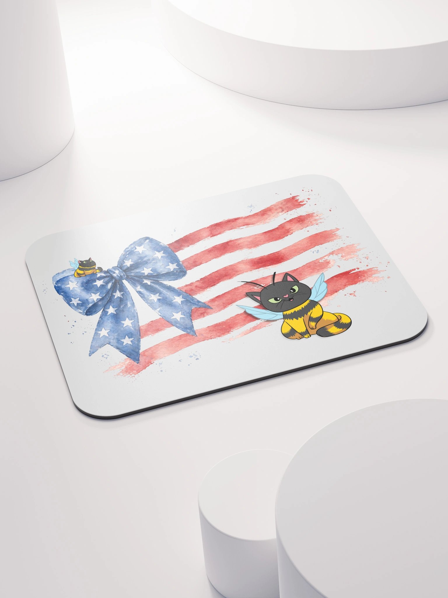Patriotic Black Cat Mousepad product image (4)