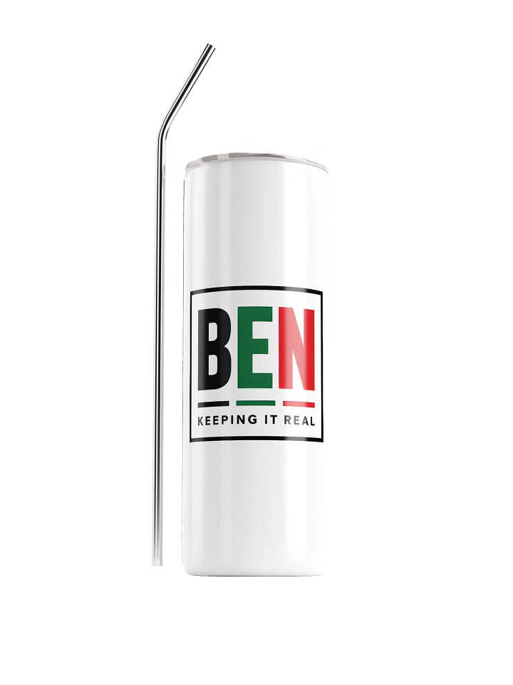 BEN “Keeping It Real” White Tumbler product image (1)