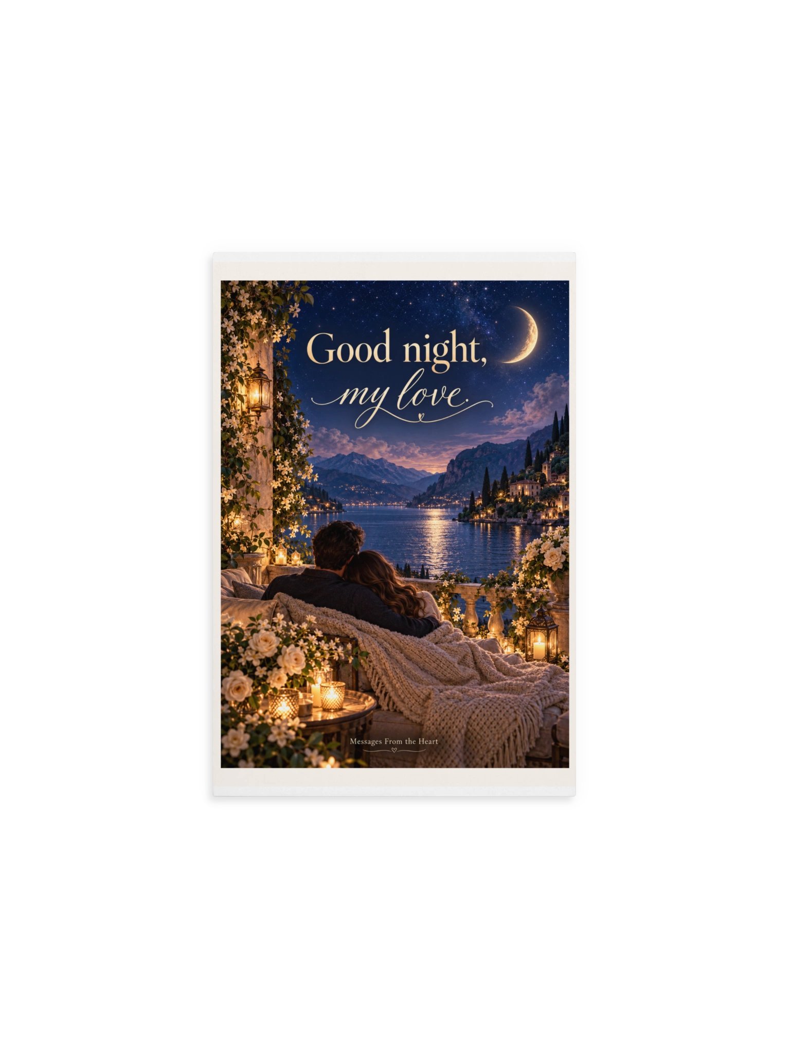 Good Night, My Love — Physical QR Greeting Card product image (1)