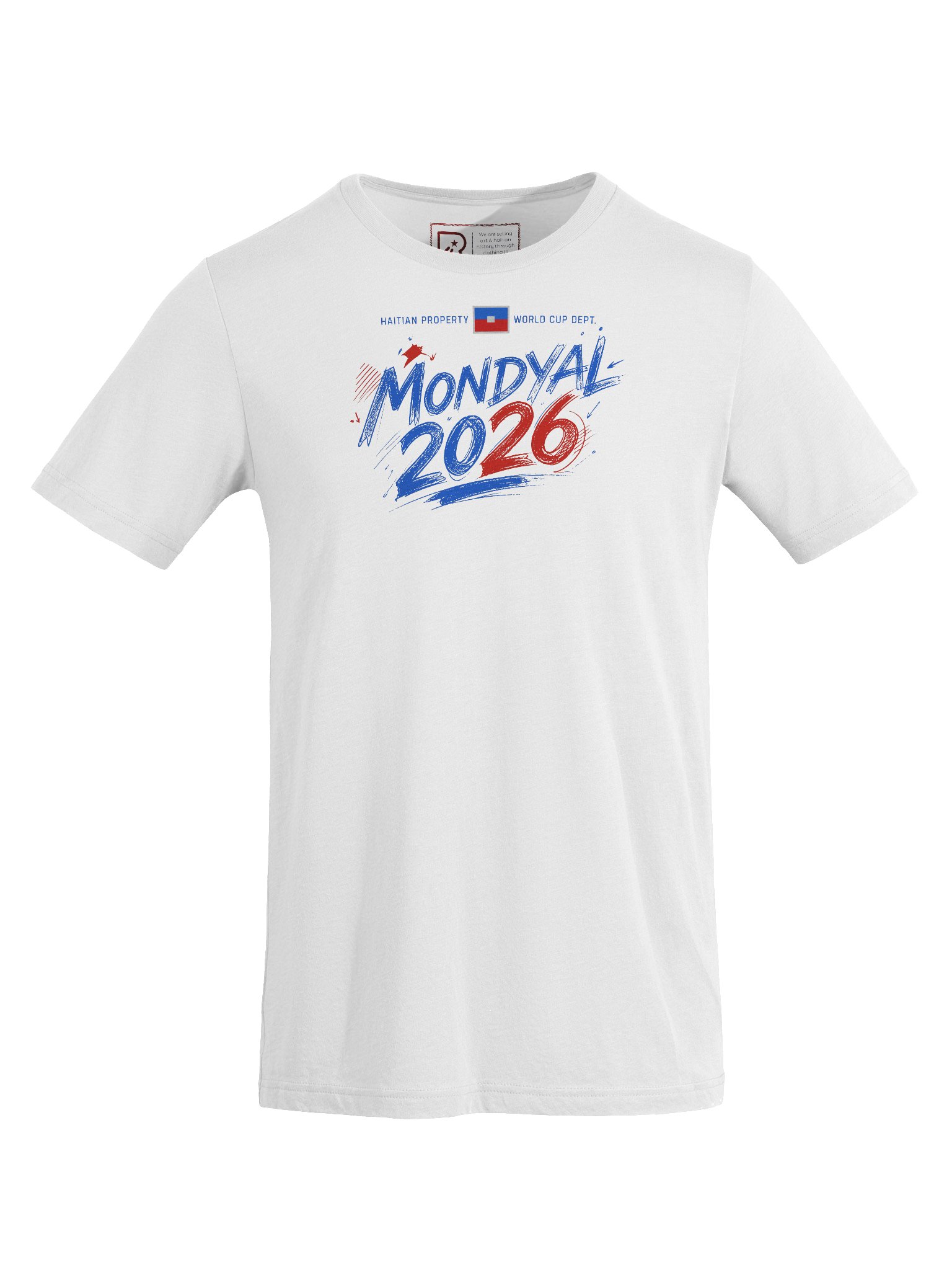 HAITI NAN MONDYAL 2026: Patriotic Tri-Blend Tee product image (8)