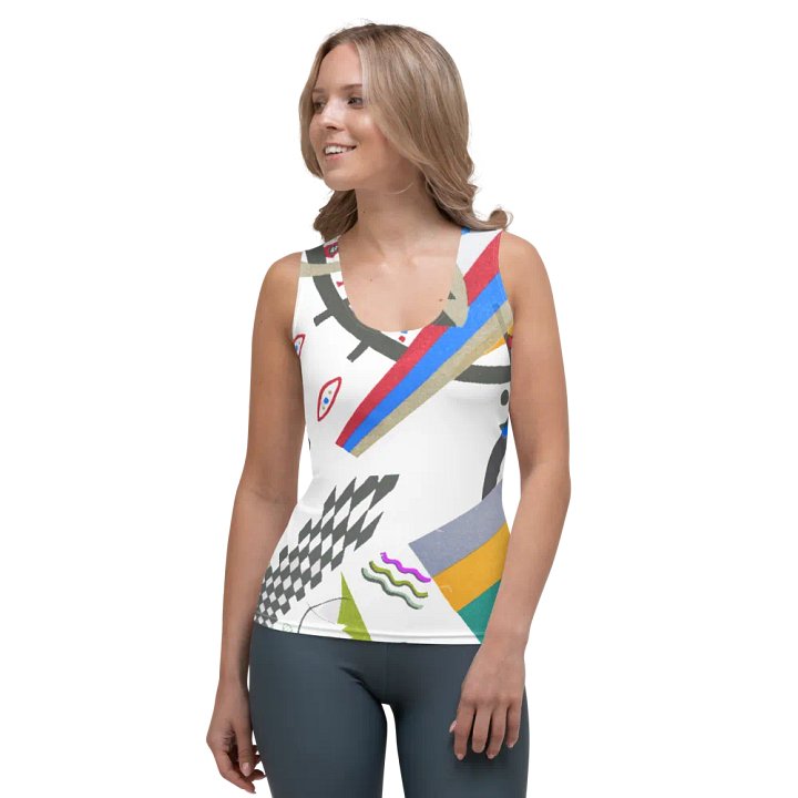 Abstract Lithographic Pattern Design Tank Top - V4 product image (1)