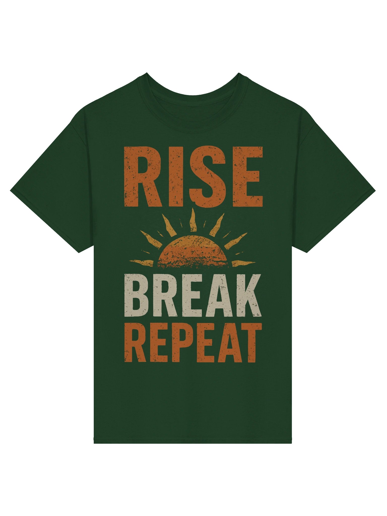 Rise • Break • Repeat – Motivational Sunrise Tee product image (1)