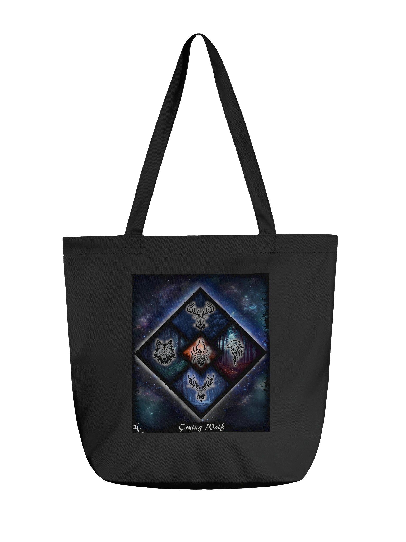 Crying Wolf Galaxy Tote Bag product image (1)