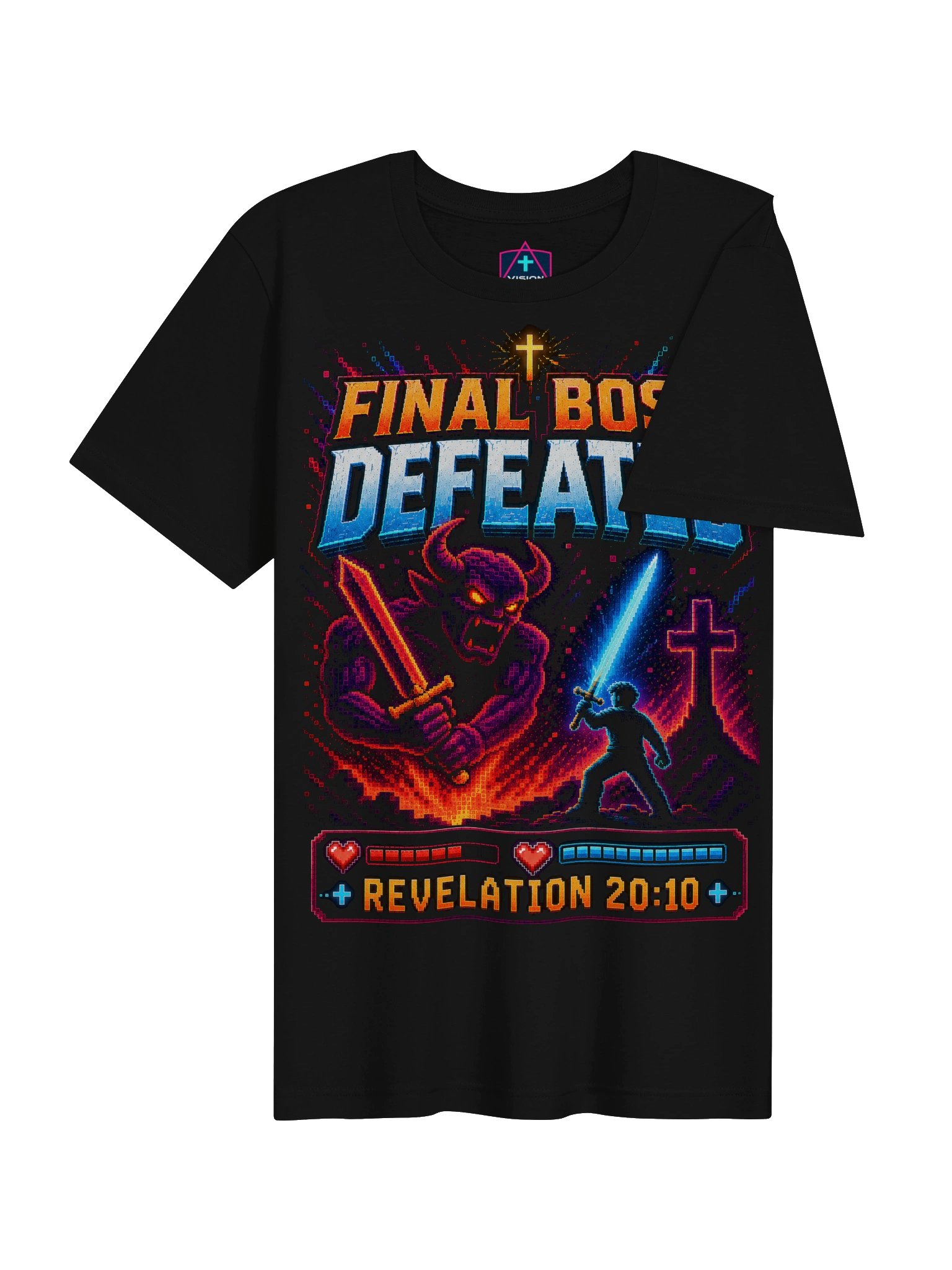 Final Boss - Unisex - Christian Retro Gamer T-Shirt product image (6)