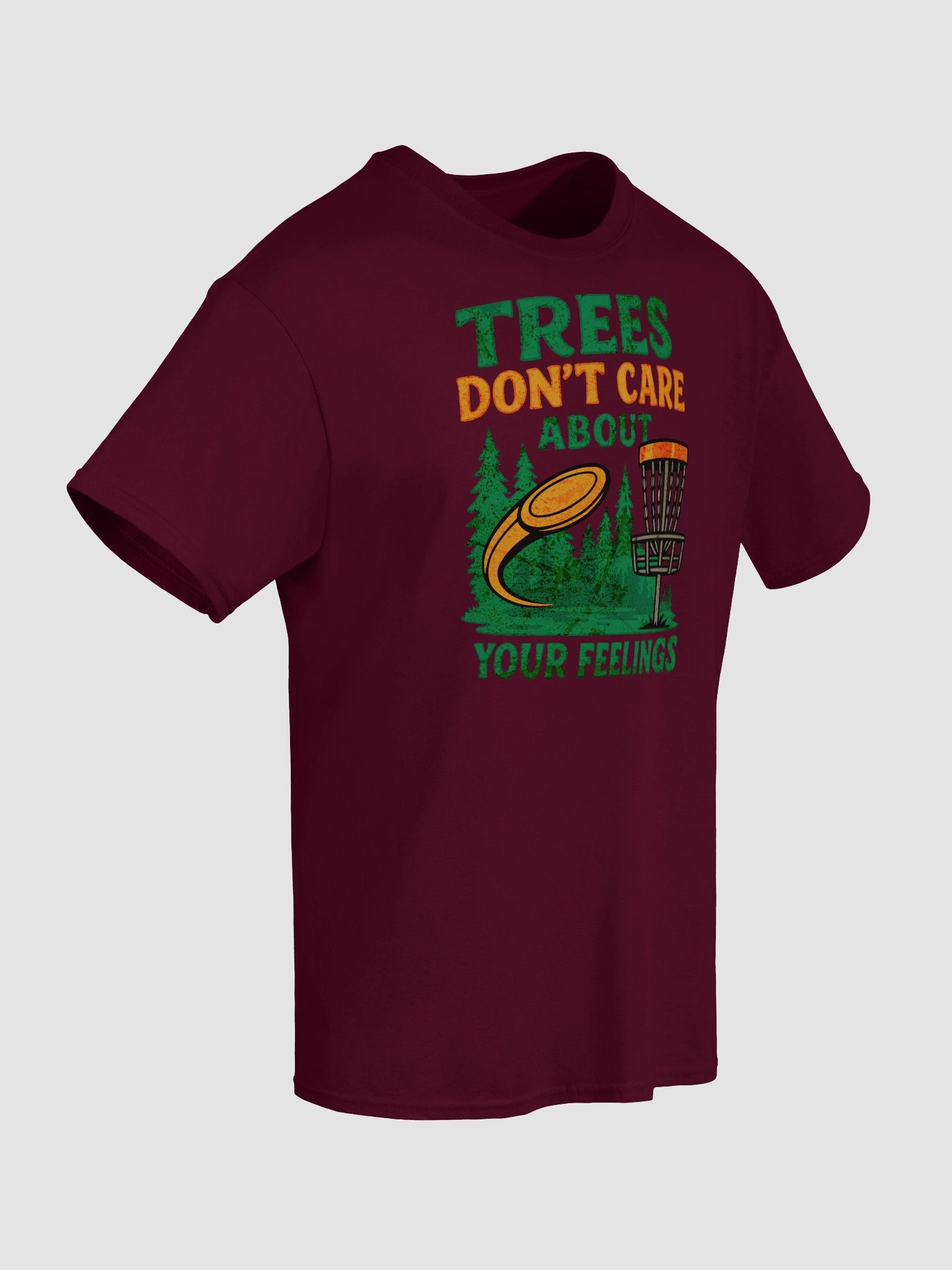 Trees Don’t Care Tee – Disc Golf Truth Bomb product image (8)