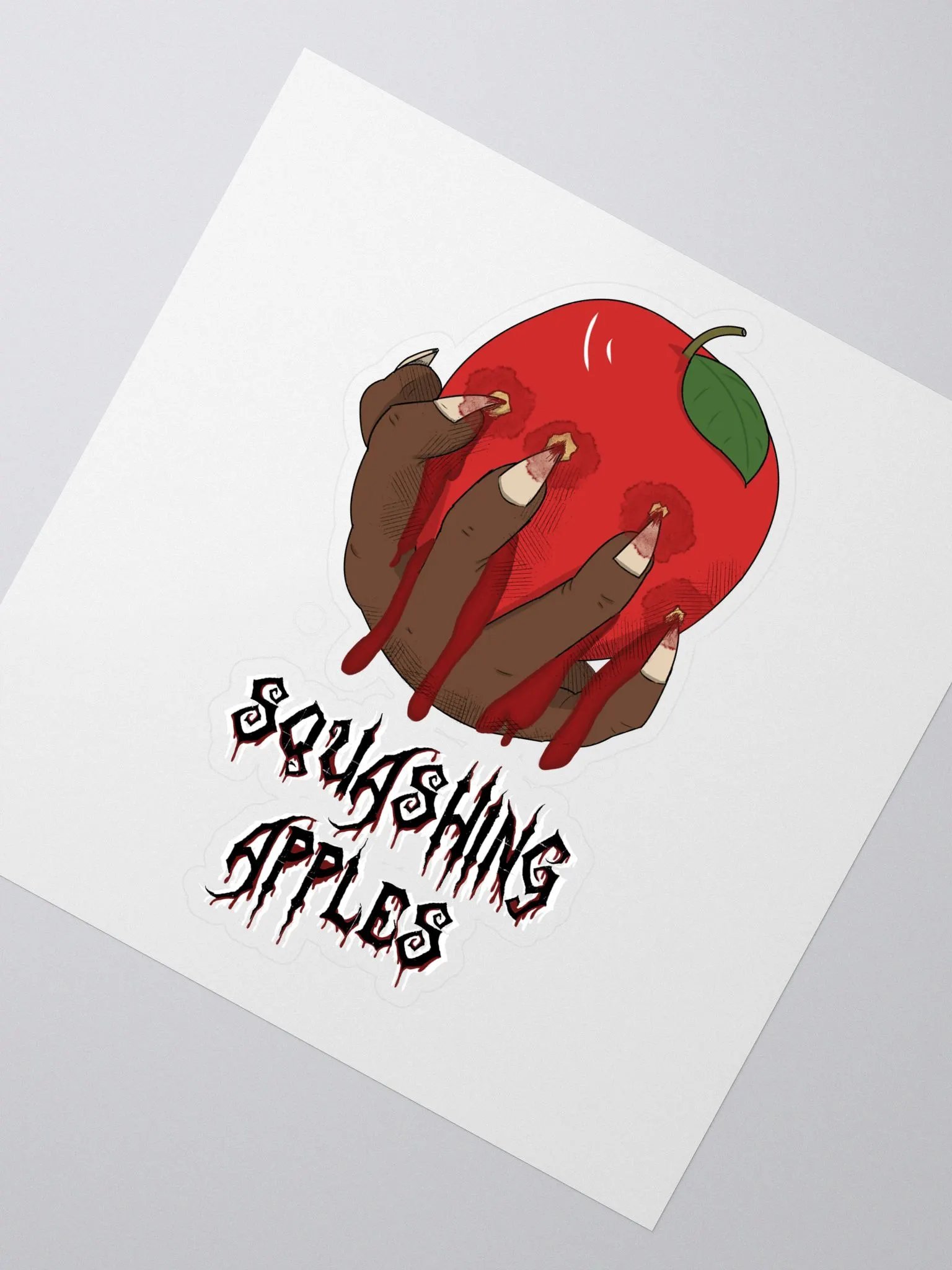 Squashing Apples Sticker product image (2)