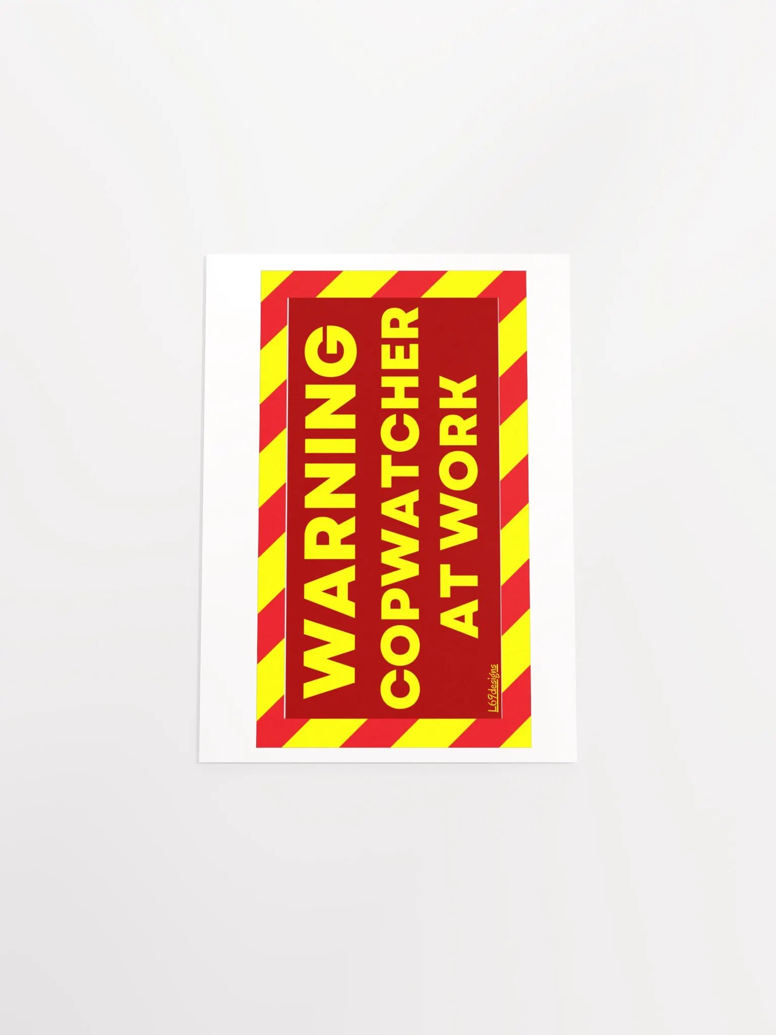 WARNING : COPWATCHER AT WORK product image (4)