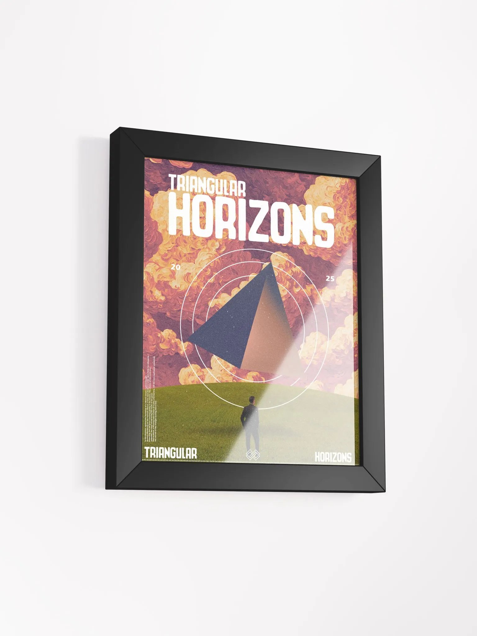 Triangular Horizons Framed High-Quality Matte Poster product image (18)