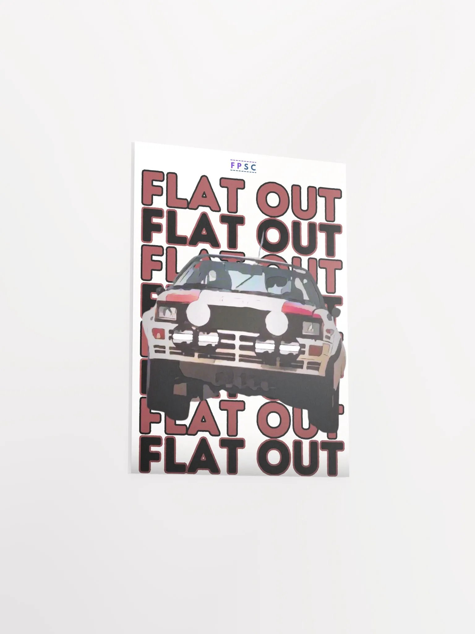 "Flat Out" Rally Poster product image (4)