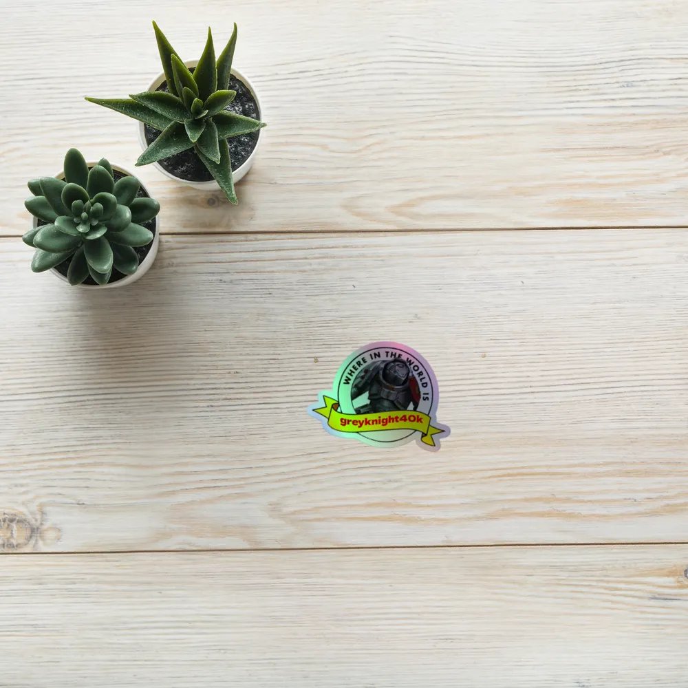 Holographic WITWIGK40K sticker product image (10)