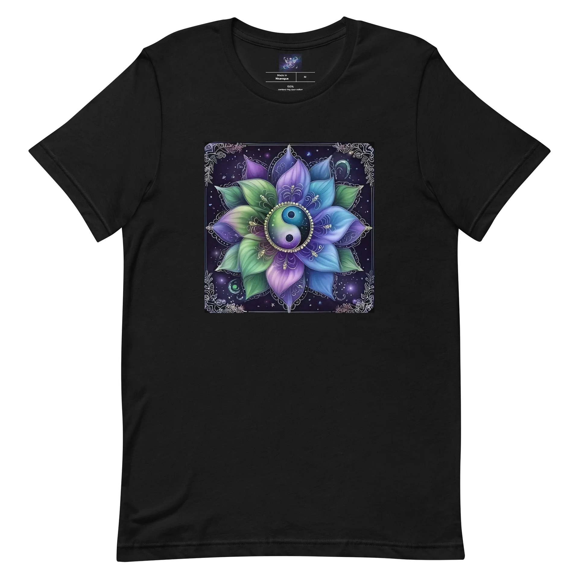 Yin-Yang Lotus Harmony- T-Shirt product image (6)