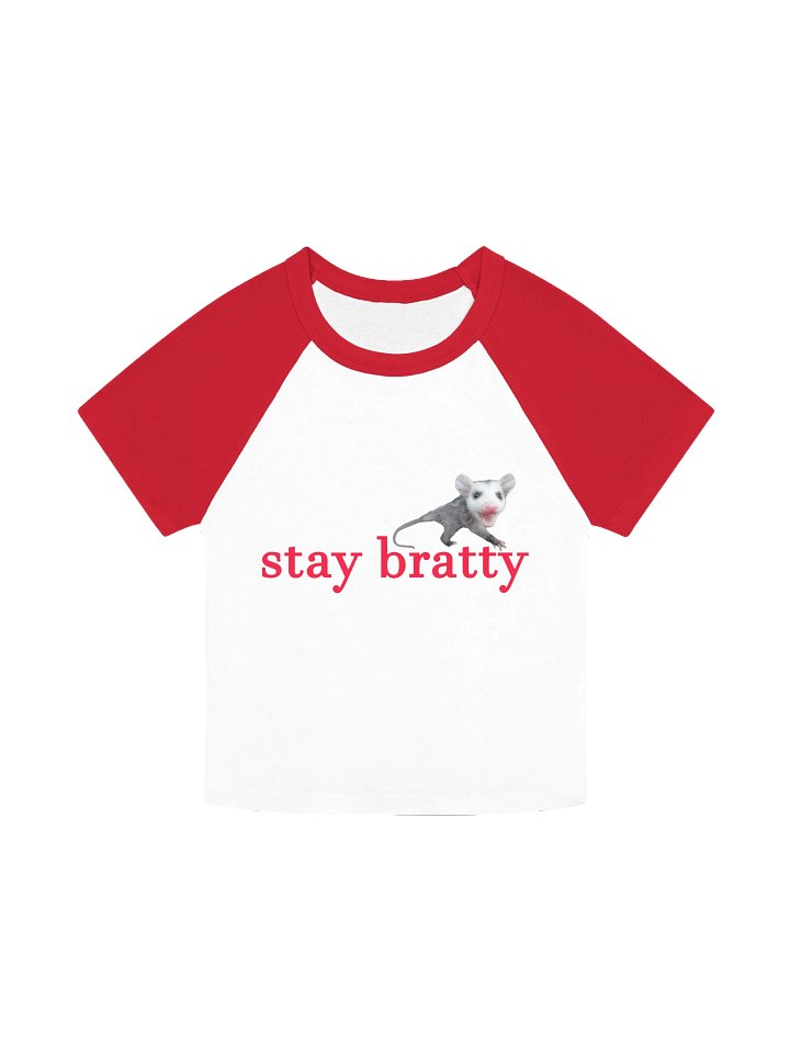 stay bratty opossum baseball crop product image (6)