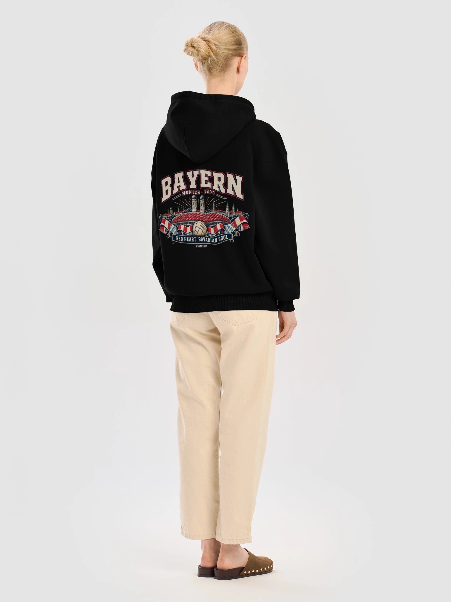 Bayern Munich Retro Football Hoodie | WanderOdd product image (2)