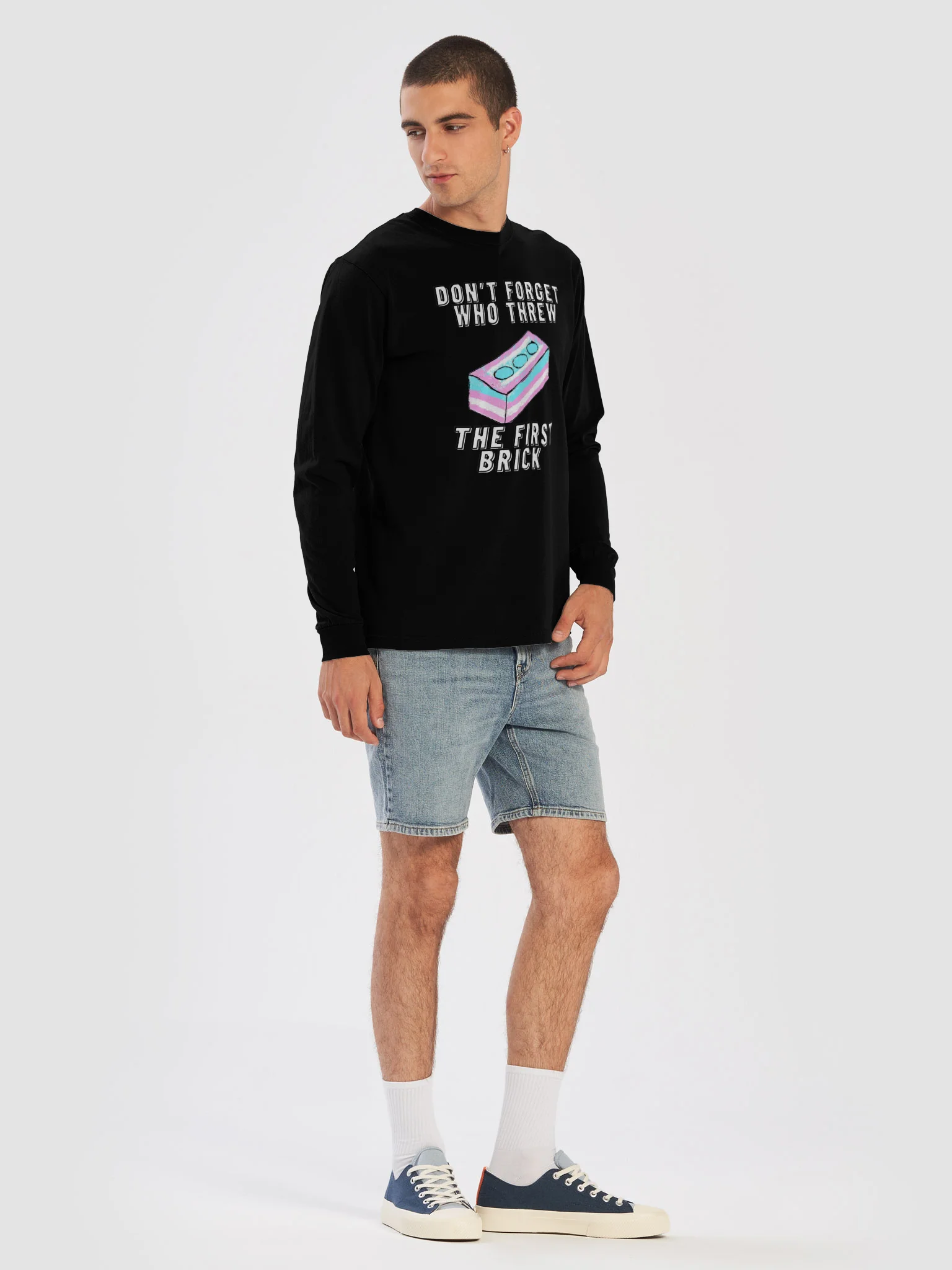 Don't Forget Who Threw The First Brick long sleeve tee product image (39)