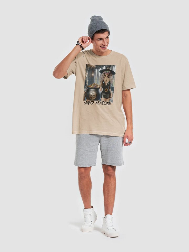 WEALTHY WITCH - DANCE MEMECOIN - PREMIUM TEE - TAN product image (1)
