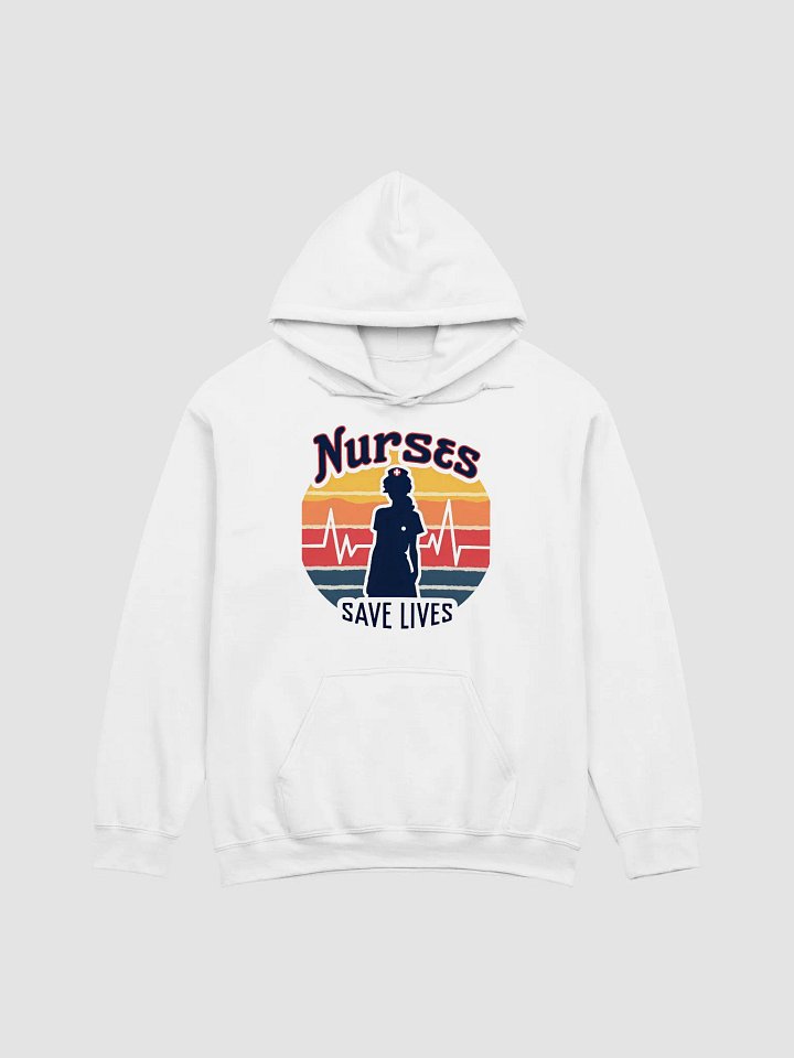 Retro Nurse Heartbeat Hoodie product image (3)