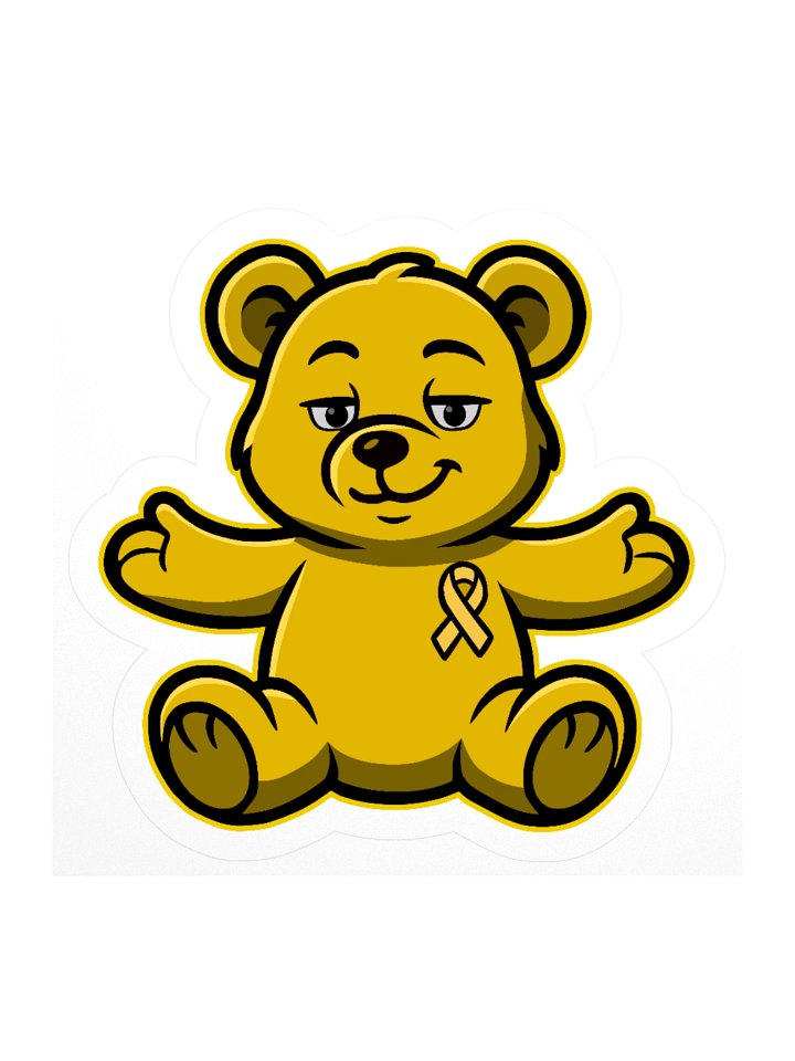 Yellow Bear of Sharing Stickers product image (1)