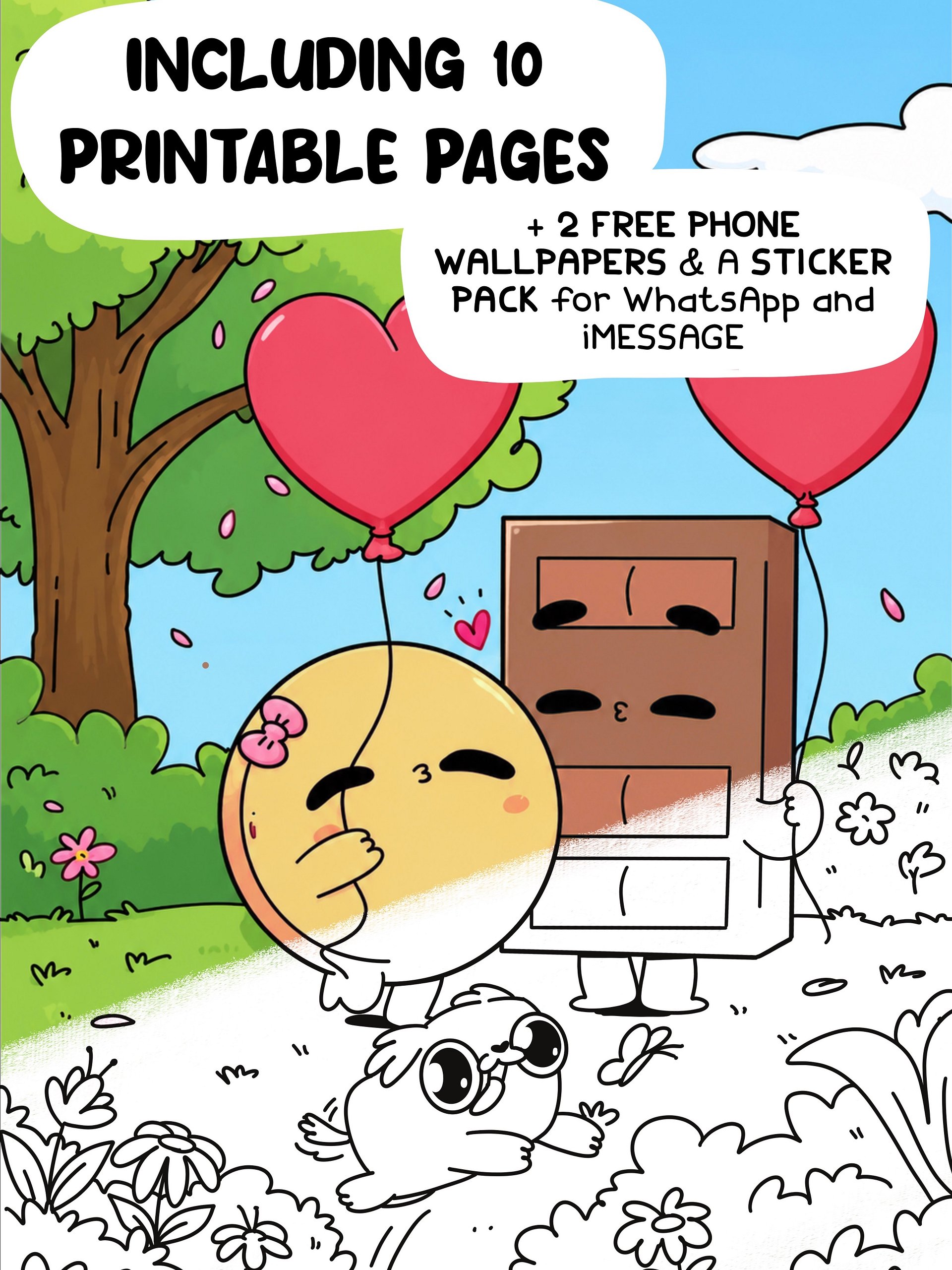 Printable Coloring Book - 10 pages product image (1)