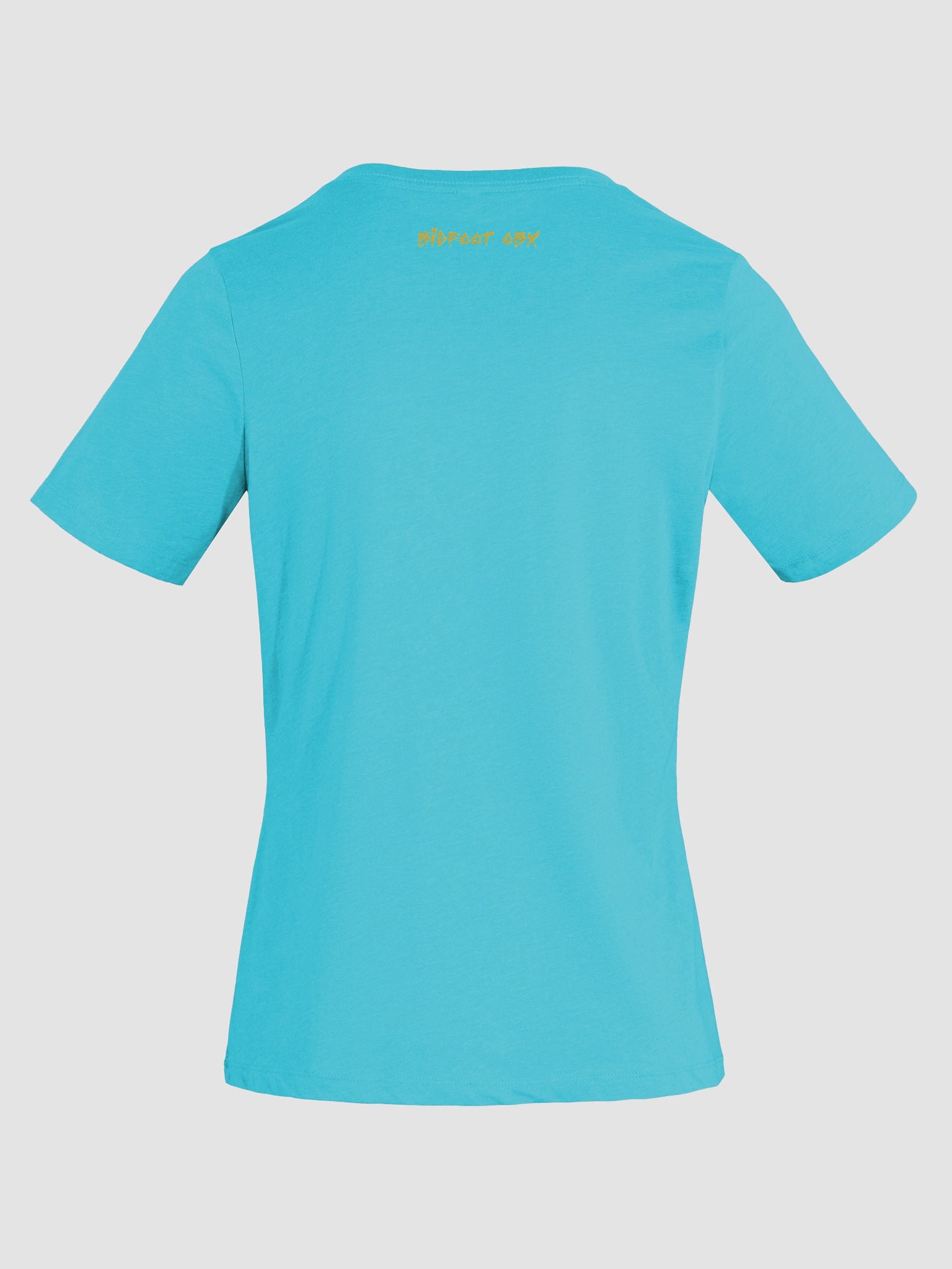Destination Bigfoot Bronco Bigfoot Logo Bella+Canvas Women's Relaxed V-Neck T-Shirt (Turquoise) product image (8)