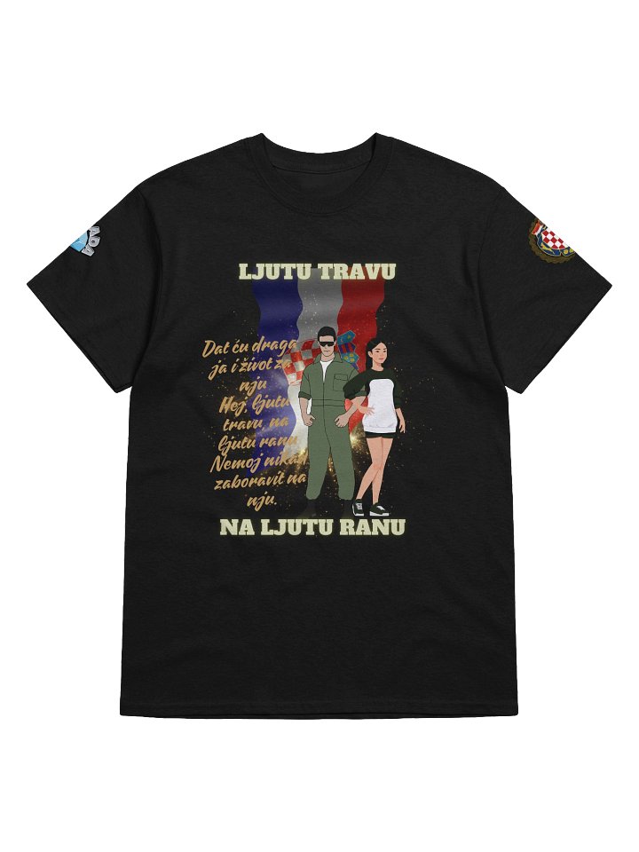 Crowned Stallion Streetwear Tee Ljutu travu na ljutu ranu product image (1)