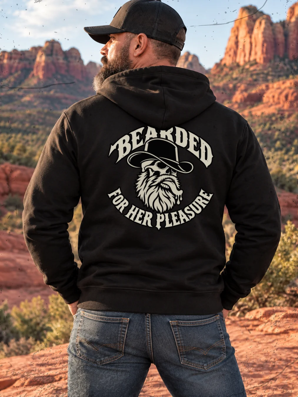 Bearded for Her Pleasure – Premium Zip-Up Hoodie product image (3)