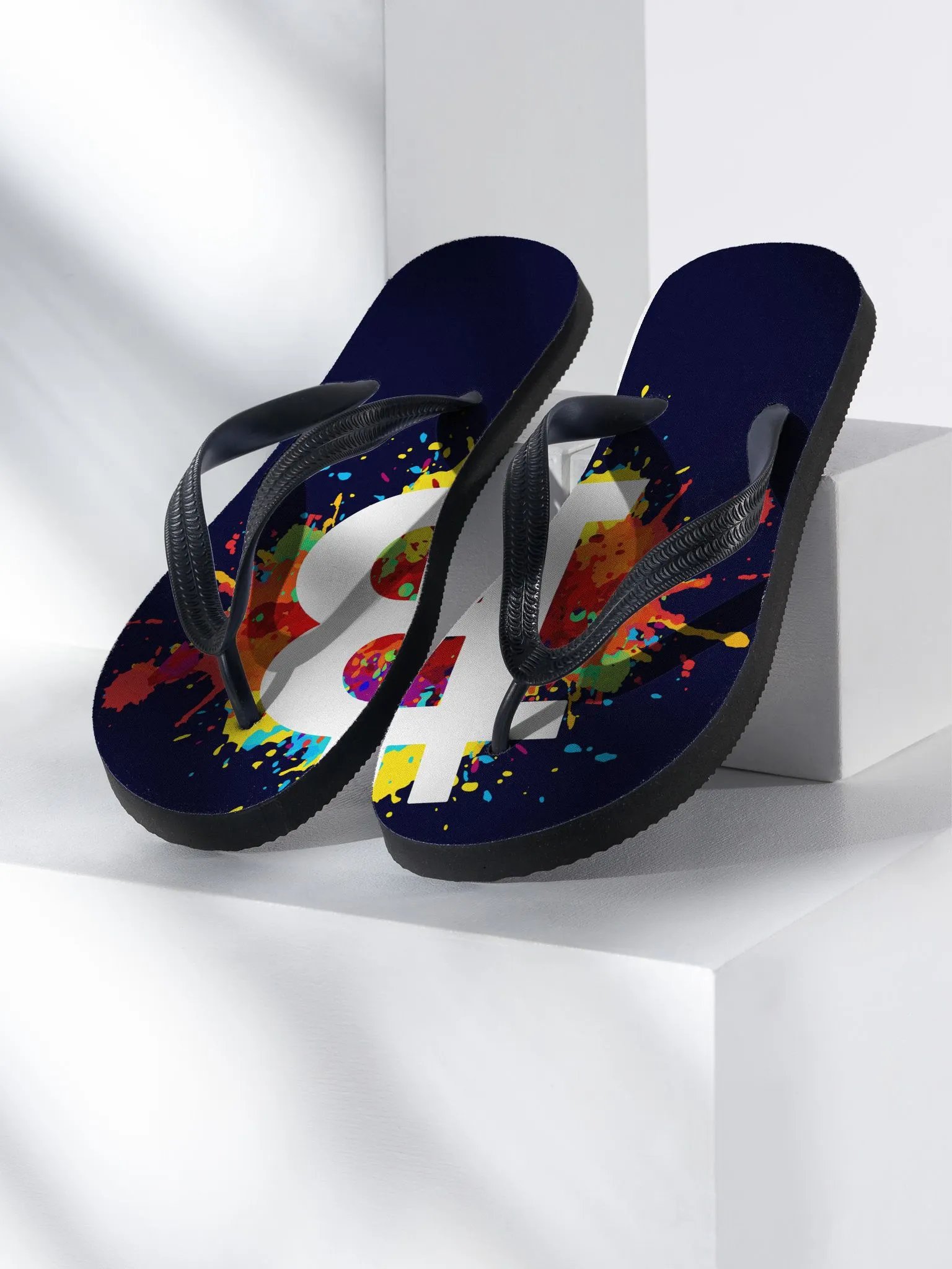 Splatter Bitcoin Flip-Flops product image (2)
