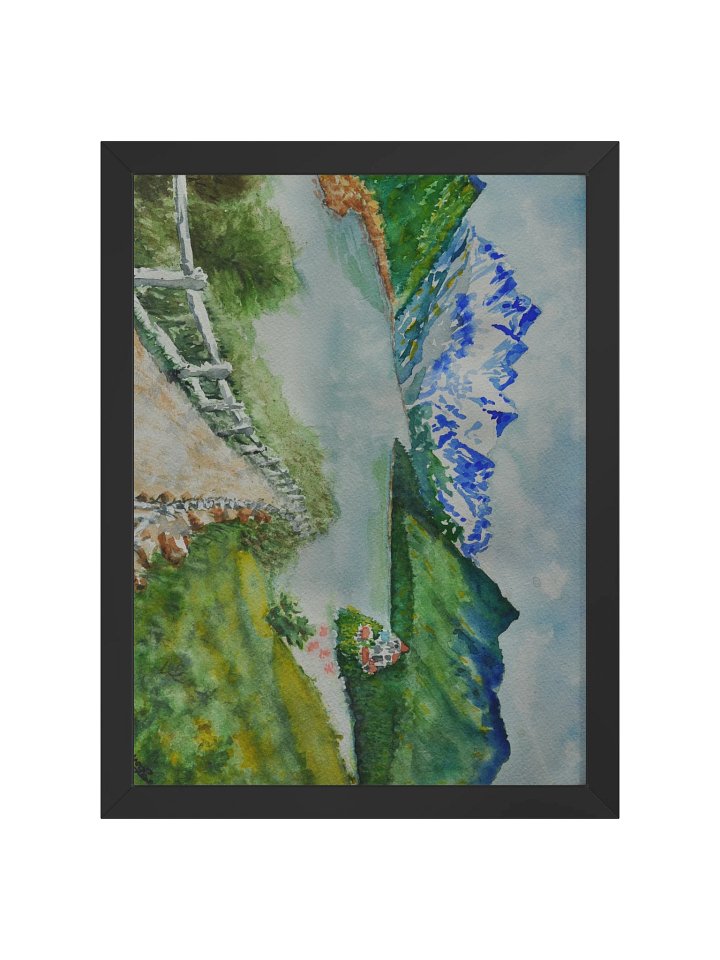 Snowcapped Mountain Over The Alpine Lake product image (1)