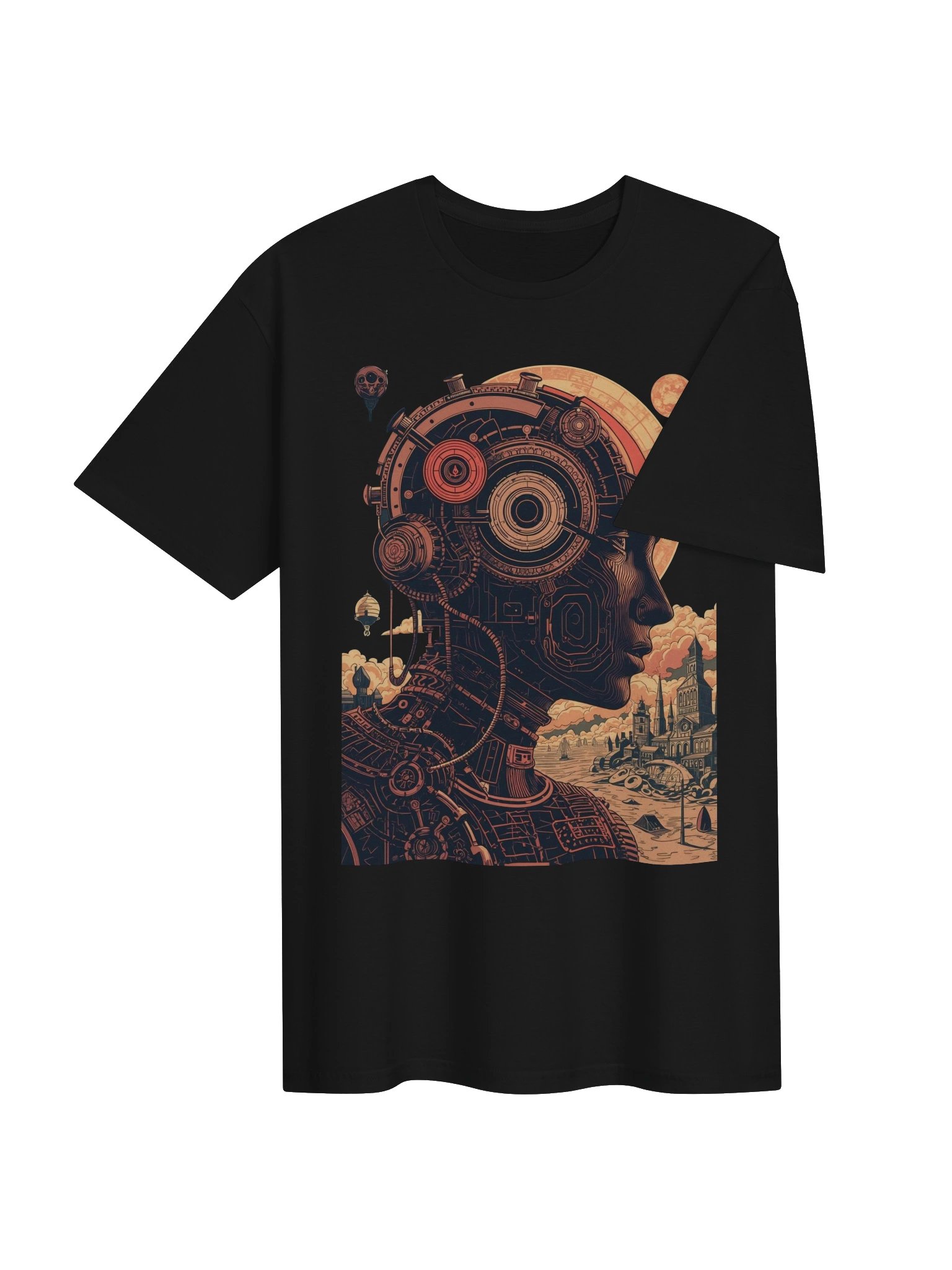 Retro Futurist Mechanical Mind T-Shirt product image (3)