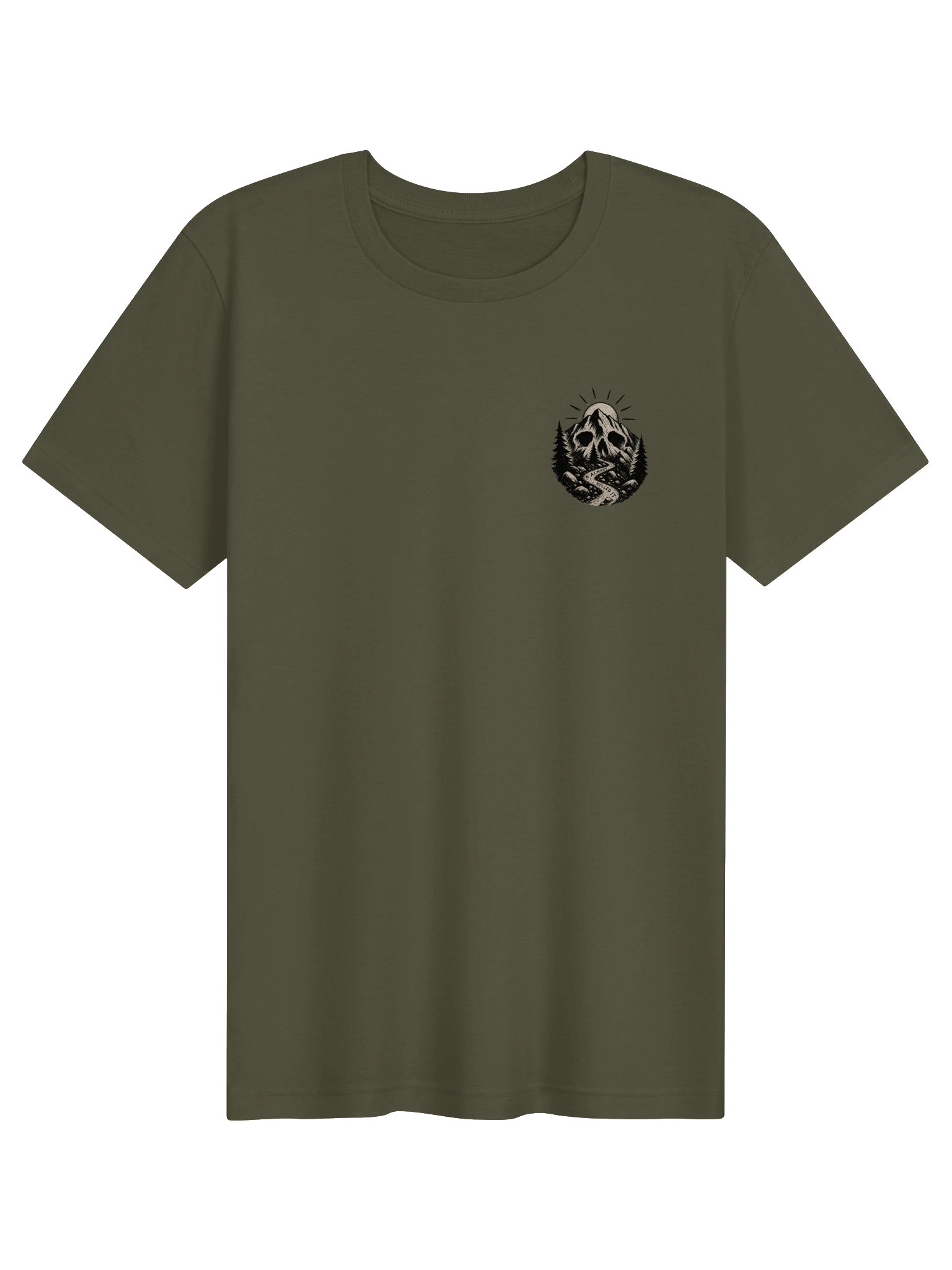 Mountain Skull Back-Print Graphic Tee product image (5)