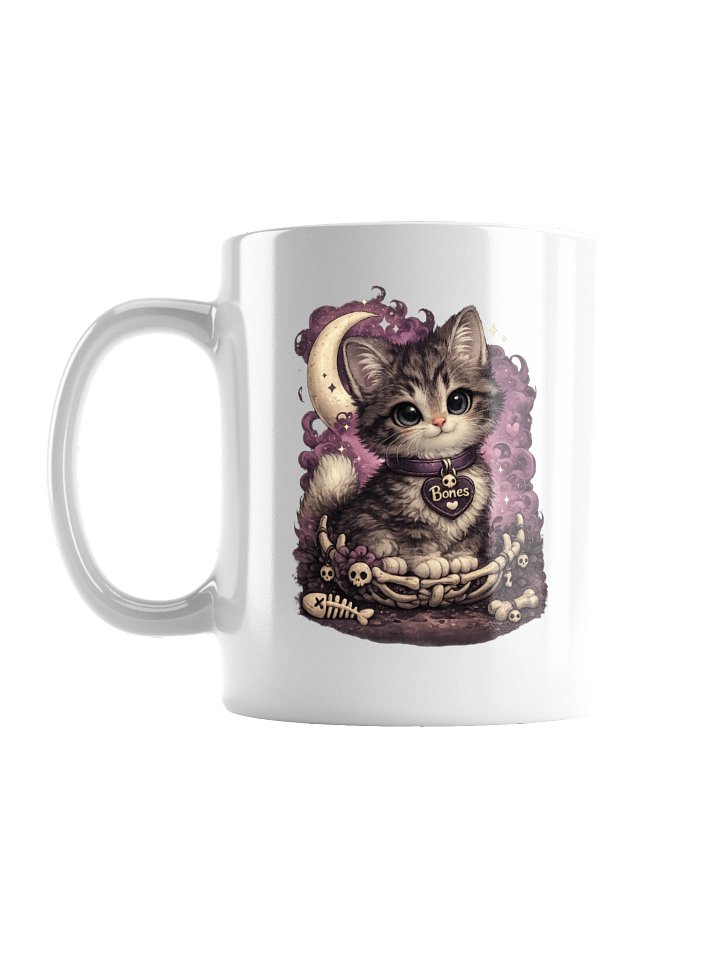 ''Bones the Cat'' White Glossy Mug product image (1)