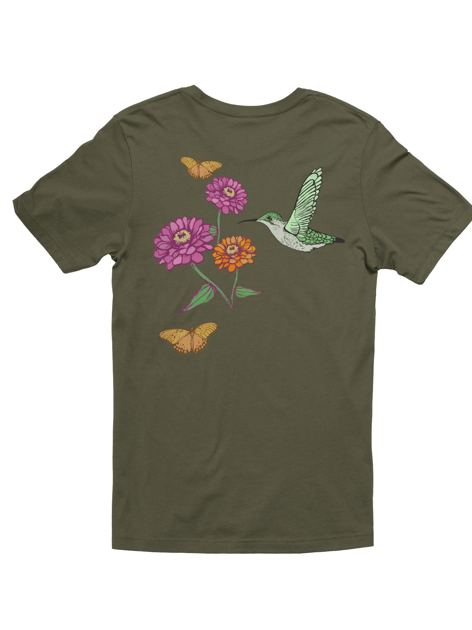 Hummingbird Butterfly Unisex T-shirt product image (2)