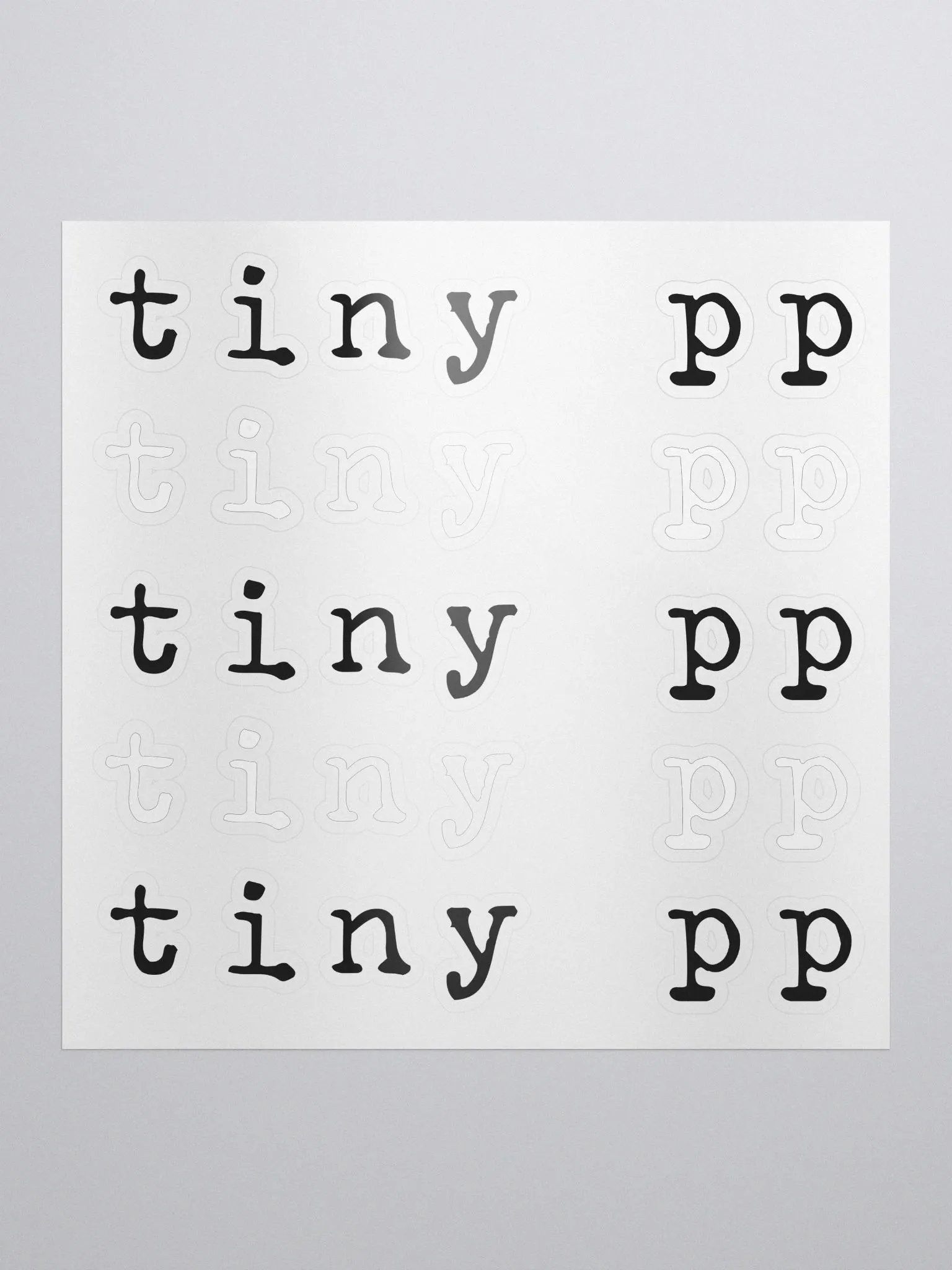 Tiny PP Kiss Cut Stickers product image (1)