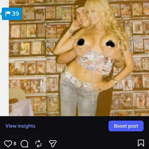 Touched the same boobs as The President. 😂🤣
Myself & Stormy Daniels back in 2008.