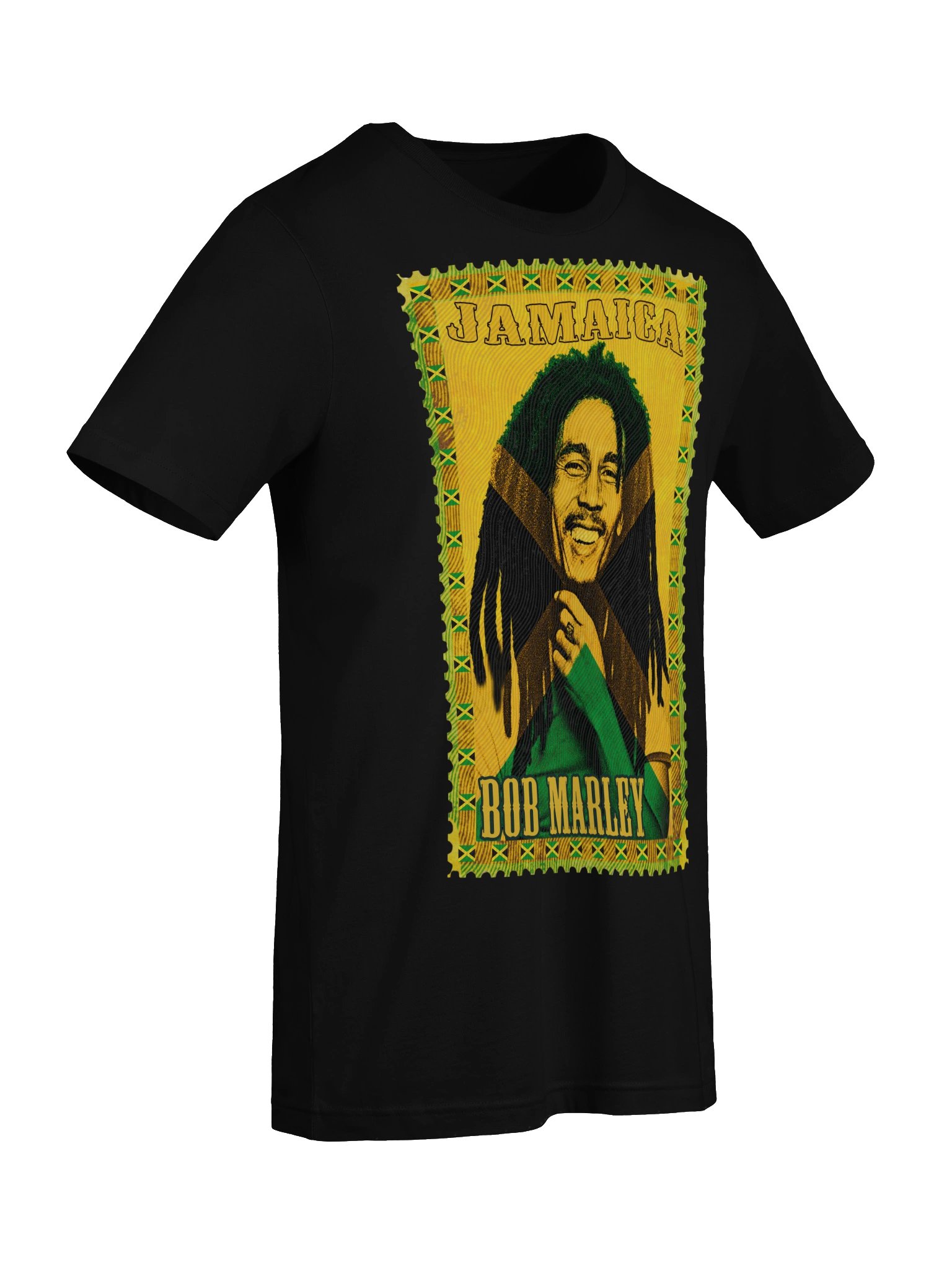 Bob Marley Jamaica Vintage Postage Stamp Tee | Reggae Art product image (6)