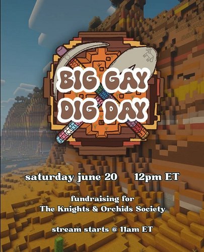 I had the pleasure of designing the logo for the third year in a row for Big Gay Dig Day, an annual event hosted by @bookswit...
